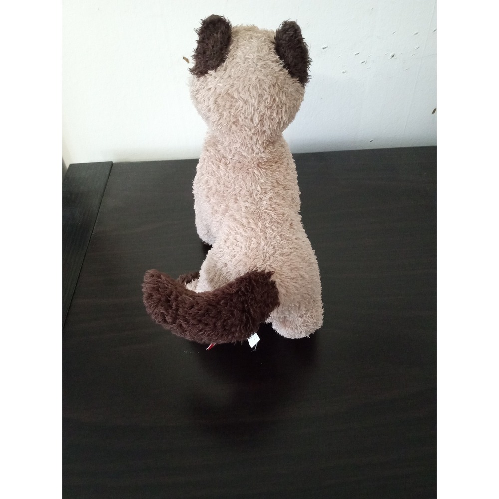 Douglas Cuddle Toy Siamese Cat Plush Stuffed Animal Blue Eyes Brown Cream 8 Inch - Picture 4 of 11